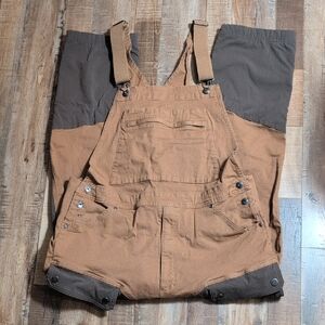 NWOT Duluth Brown and Gray Overalls